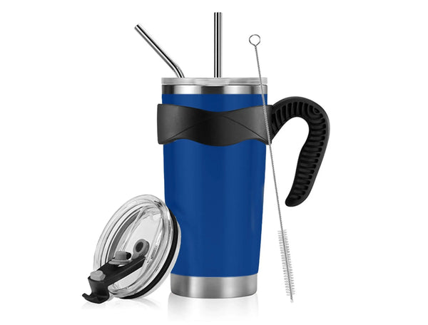 (SHOWS) Q Utilé 20oz Insulated cup with handle, straws and lid Utilé
