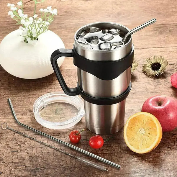 Q Utilé 30oz Insulated cup with handle, straws and lid (Copy) Utilé