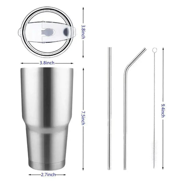 Q Utilé 30oz Insulated cup with handle, straws and lid (Copy) Utilé