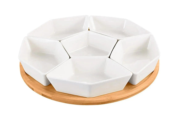 Utile 7 Pc Pentagon Serving Dish Utile
